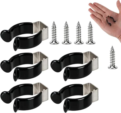 Gosknor 5pcs U-Shaped Spring Clips Broom Holder with 5 Screws | Stainless Steel Best Deal