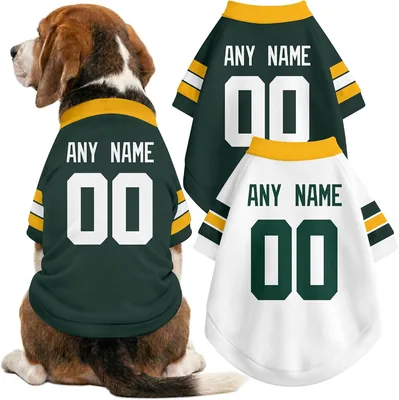 DALLASC Green Bay Dog Clothes Custom Name Number T Shirt
