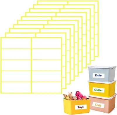 Goodern White Sticky Labels, 300 Pieces