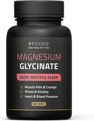 Magnesium Glycinate for Deep Sleep (60 Capsules)