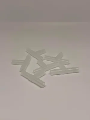 Aquarium Air Line T Connectors Clear, 6 Pack