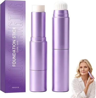 Everlove Foundation Stick 2-in-1 Farbwechsel-Foundation mit Pinsel für reife Haut