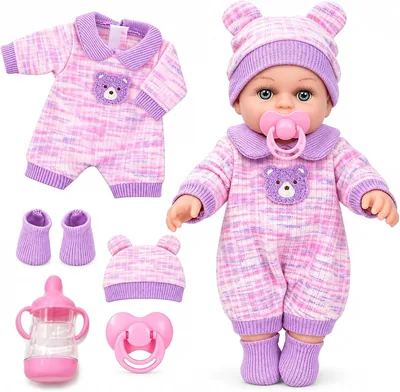SULYOOP Muñeca Bebé Reborn Realista 30cm - Cuerpo Suave de Vinilo, Incluye Ropa y Chupetes