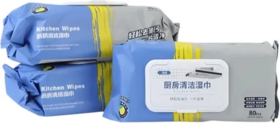 Multipurpose Kitchen Cleaning Wipes 3x80 Pack