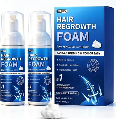 5% Minoxidil Foam for Hair Regrowth