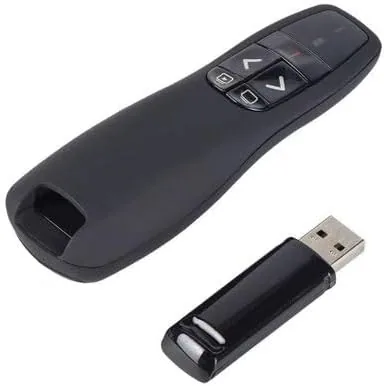 Wireless Presenter Remote with USB Receiver for PowerPoint