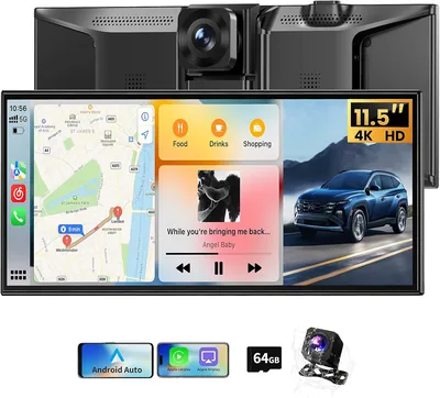 11.5" Wireless CarPlay Screen - 4K Android Auto Touch