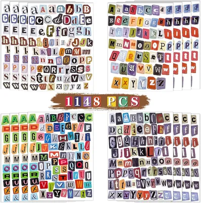 Stickers vintage Coicok 1148 pièces pour scrapbooking