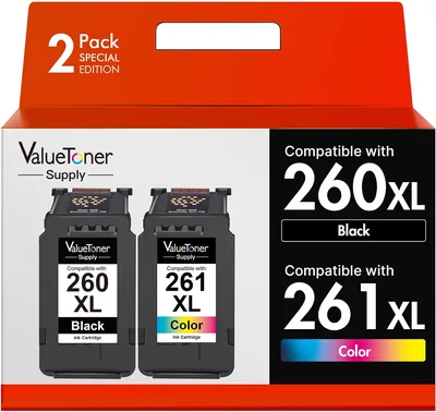 Canon PG-260XL/CL-261XL 2 Pack Ink Cartridges