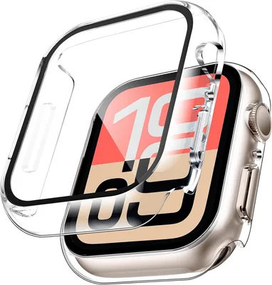 Tauri Case for Apple Watch Series 8 45mm - Clear