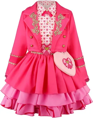 Delanhon Girls' Hot Pink Princess Costume Dress