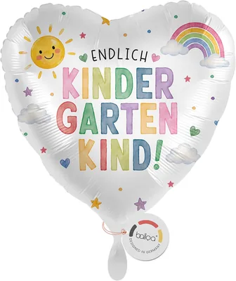 Balloon Foil Herz mit Regenbogen, Heliumballon für Kinderzimmer, Geschenk für Babyschlafzimmer - Best Deal