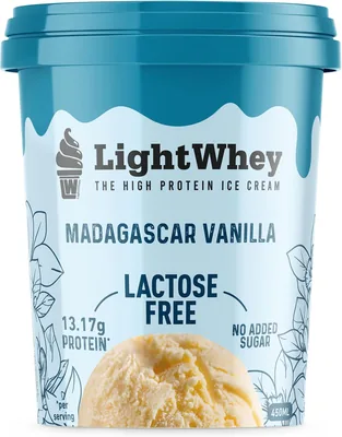 Lightwhey Madagascar Vanilla Lactose Free Ice Cream 450ml