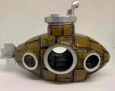 Submarine Aquarium Ornament