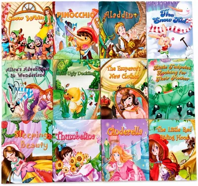 12PCS Children’s Fairy Tale Books Set