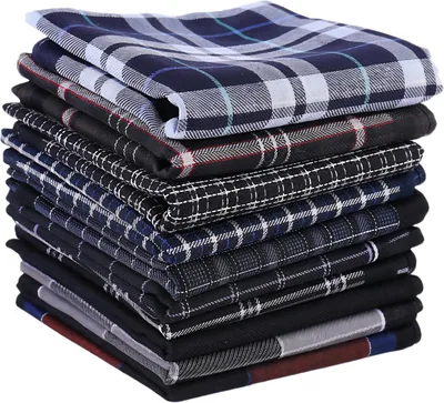 Men's Cotton Handkerchief 6 Pack Large 43x43cm - Best Deal