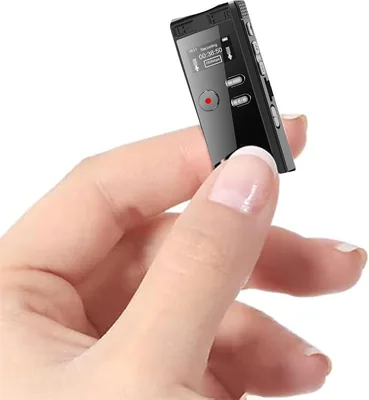مسجل صوت AINNOER، 128GB/16G، 300 ساعة تسجيل مستمر، USB، صوت MP3، مُفعّل صوتياً (Q1-16GB)
