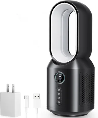 13" Bladeless Fan 13% Off - White USB Desk Fan