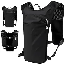 Chaleco de Hidratación TGHQTR para Correr con Malla 3D Transpirable, Capacidad para Bolsa de Agua de 1.5 Litros y Tela Resistente