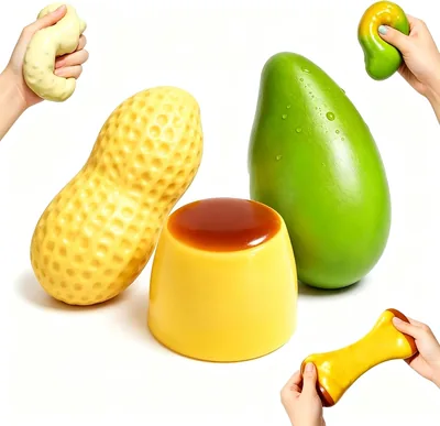 SLEEPHEAD®3 Crunchy Squishy Box, Squishy Fidget Toys for Adults, Slow Rising Squishy Toys