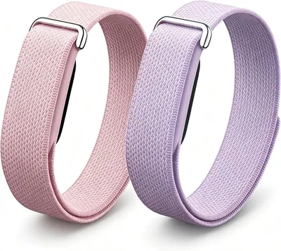 حالة زجاجية معززة مع سوار نايلون متوافق مع Google Fitbit Air
