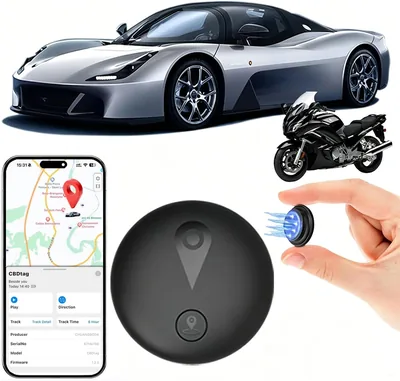 Localizzatore GPS per Auto senza Abbonamento, Localizzatore Magnetico GPS Compatibile con iOS e Android, Resistente all'Acqua