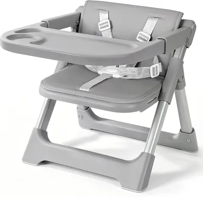 Portable Baby Booster Seat Foldable Travel Seat Grey Best Deal
