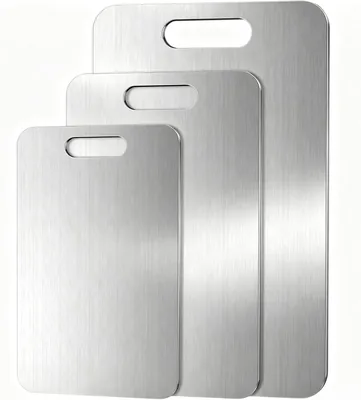 Stainless Steel Cutting Board Set 3 Sizes