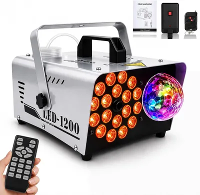 Fog Machine w/ Disco Lights - 8000 CFM