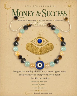 Farfume Evil Eye Bracelet - Crystal Beaded Jewelry