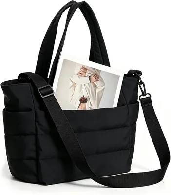 Bolsa Feminina CHENXIAOHONG Tote Puffer Leve Grande com Alça Transversal