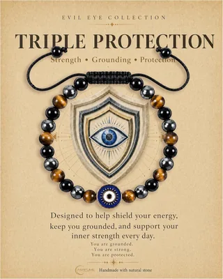 Farfume Evil Eye Bracelet - Crystal Beaded Protection Jewelry
