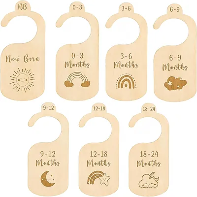 7 Pcs Wooden Baby Wardrobe Dividers - Best Deal