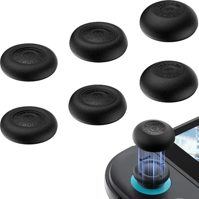 Thumb Grips Caps for Nintendo Switch 2/Pro 1/2 Controller Joystick | 3 Height Options for Enhanced P