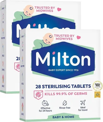 Milton Sterilising Tablets - 2 x 28 Tablets Best Deal