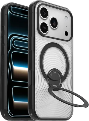 OtterBox Symmetry MagSafe Stand Case iPhone 18 Pro/17 Pro (Clear/Black)