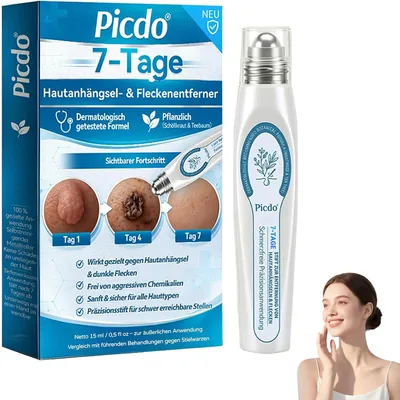 Picdo 7-Tage-Flecken- und Hauttagentferner | 7-tägige Hautflecken- und Hauttagentfernung, Hauttagentferner, Fleckenentfernungsstift für Gesicht