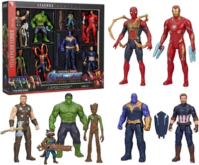 SHAHNARO Super Hero Action Figures 8 Pack