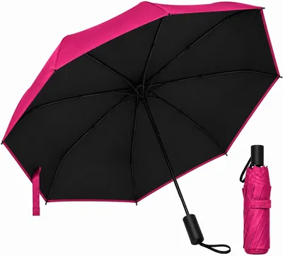 Guarda-Chuva Dobrável Grande 120cm com 8 Hastes Reforçadas - Proteção Solar e Impermeável