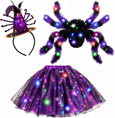 Spider Costume Kids Halloween Girls Cosplay