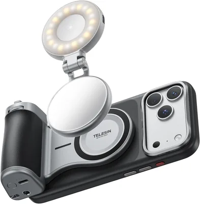 TELESIN Master Grip Kit for iPhone 18 Pro with Magnetic Fill Light