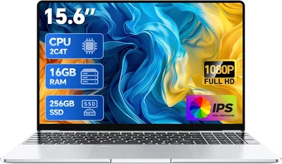 15.6" Laptop Win 11 Pro 16GB RAM Pentium 2C4T SSD 256GB