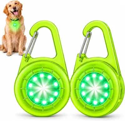 Dog Collar Lights - 6 Modes IP68 Waterproof Clip On