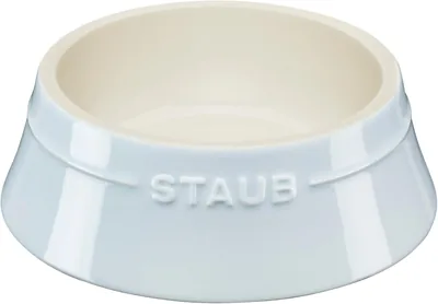 STAUB ストウブ ペットボウル 犬 猫用 400ml セラミック フードボウル 食洗機・電子レンジ対応 ライトブルー Z1034-545 | 食事中の安定性に優れ、お手入れも簡単