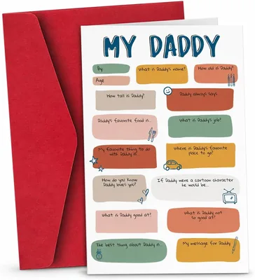 Funny Father's Day Card with Envelope - Best Deal