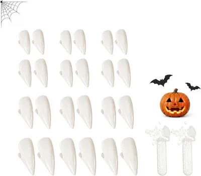 Vampire Fangs - 12 Pairs Realistic Halloween Costume Accessories