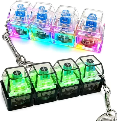 Teclados Antiestrés YILNGLU con Luces y Juguetes Fidget de 2 Piezas