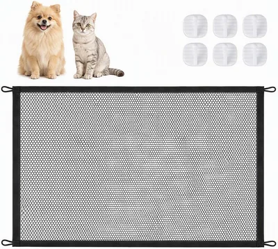 Pet Mesh Gate Black 110x72cm Best Deal