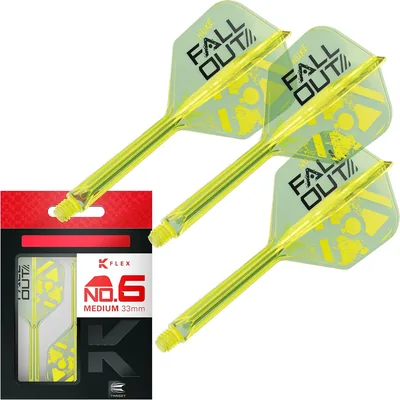 Target Darts Flights & Stems - Luke Littler K-Flex No.6