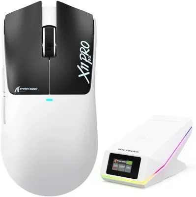 Attack Shark X11PROV2 Tri Mode Wireless Gaming Mouse - WhiteBlack Best Deal